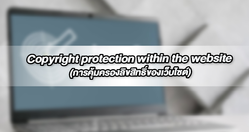 Copyright protection within the website